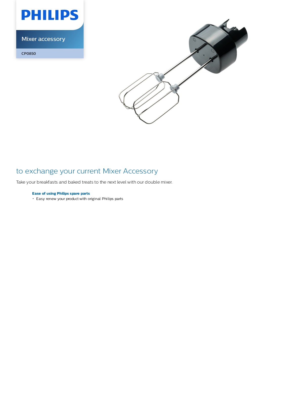 Philips CP0850/01 leaflet - ManualMachine.com