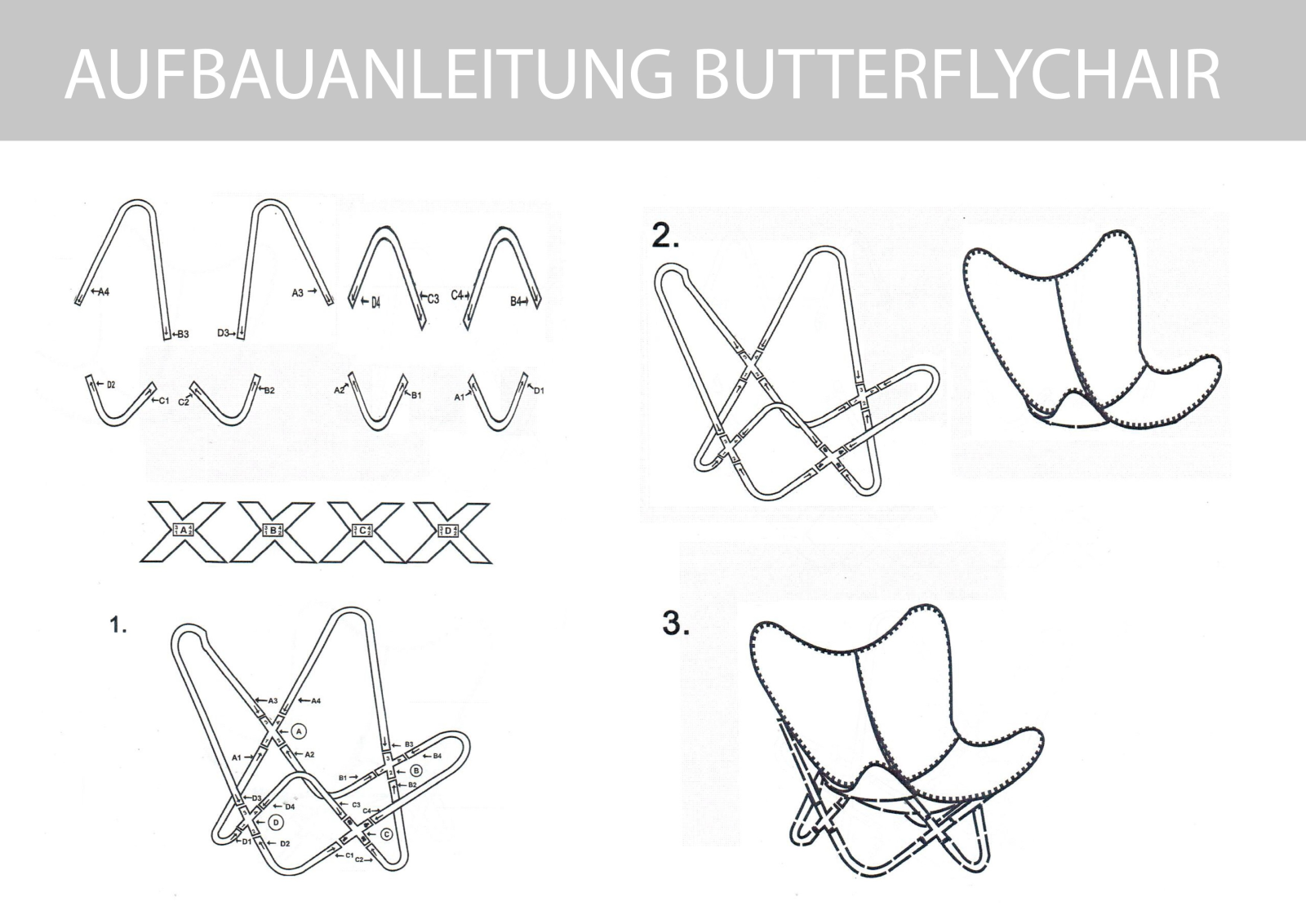 Home affaire BUTTERFLY Assembly instructions