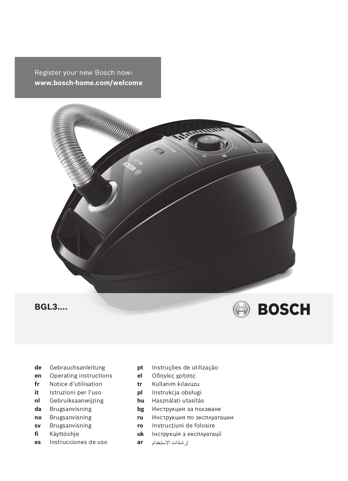 Bosch BGL 35 MOV 15 User Manual