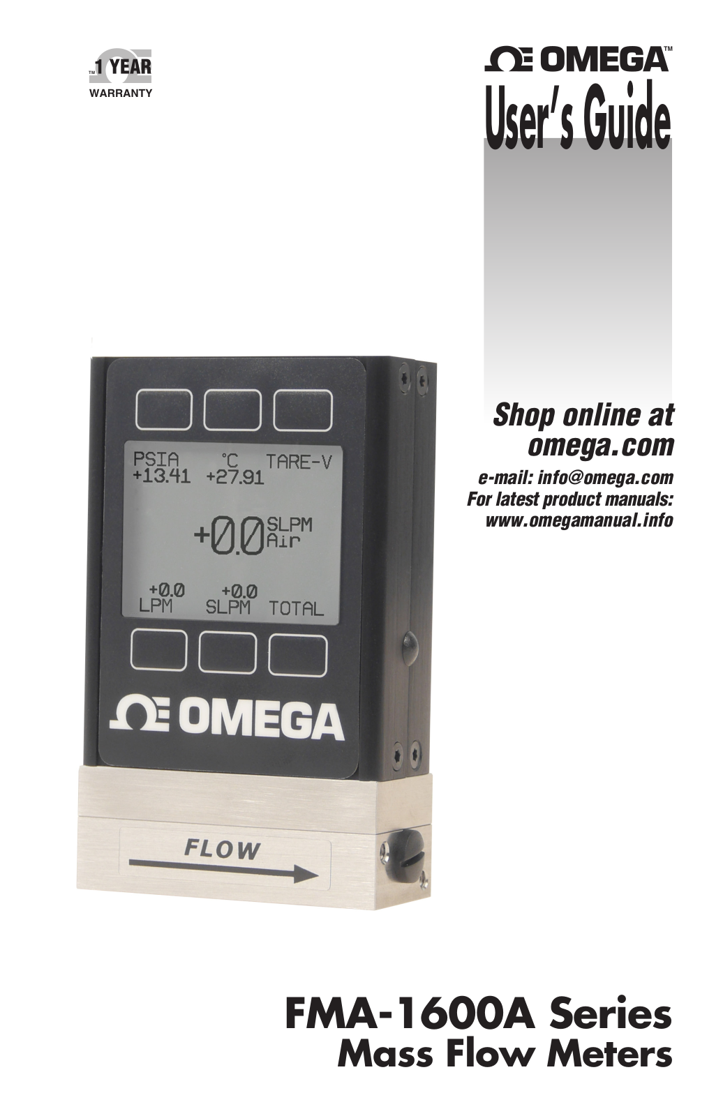 OMEGA FMA-1600A User Manual