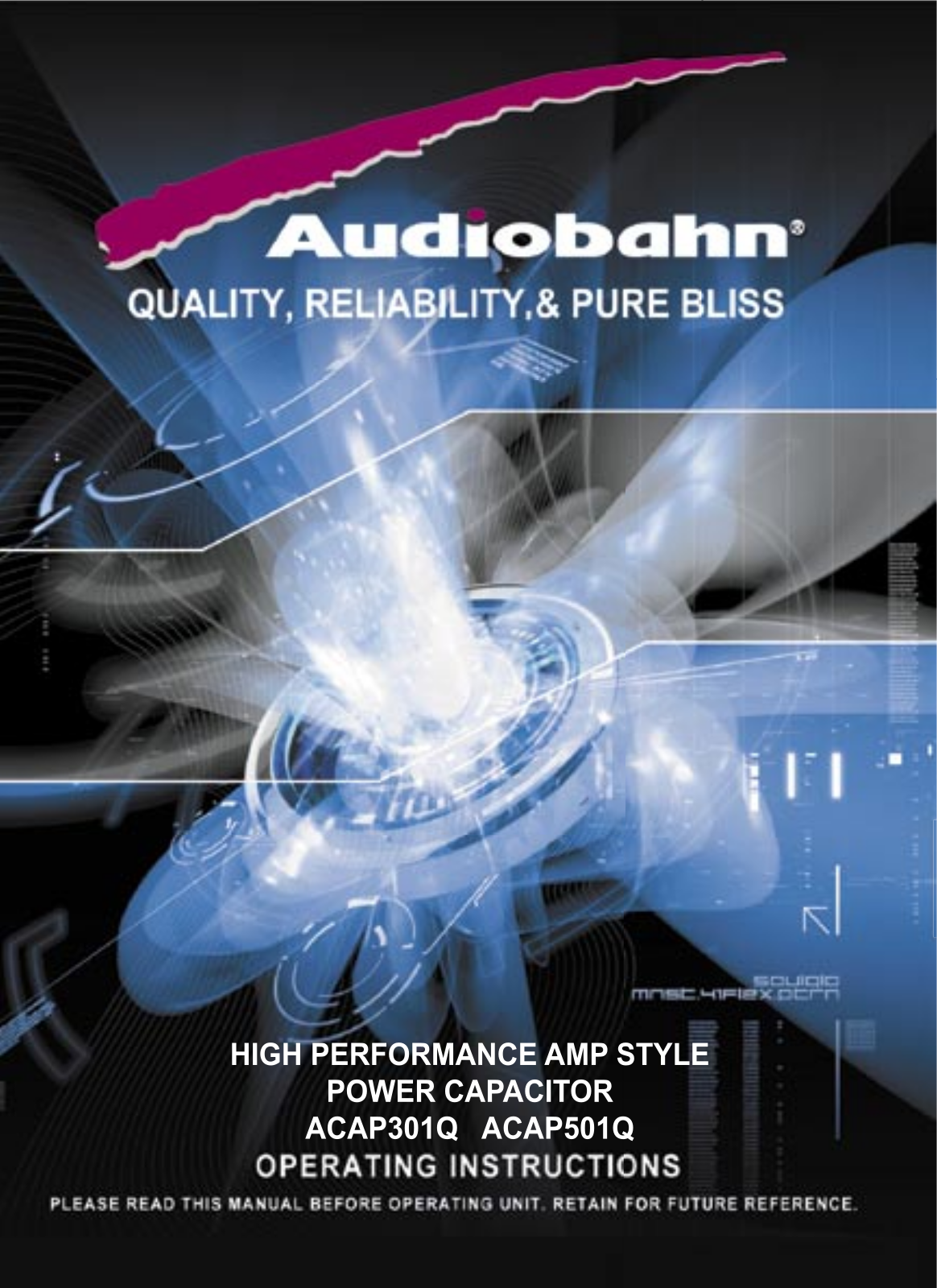 Audiobahn ACAP301Q, ACAP501Q User Manual