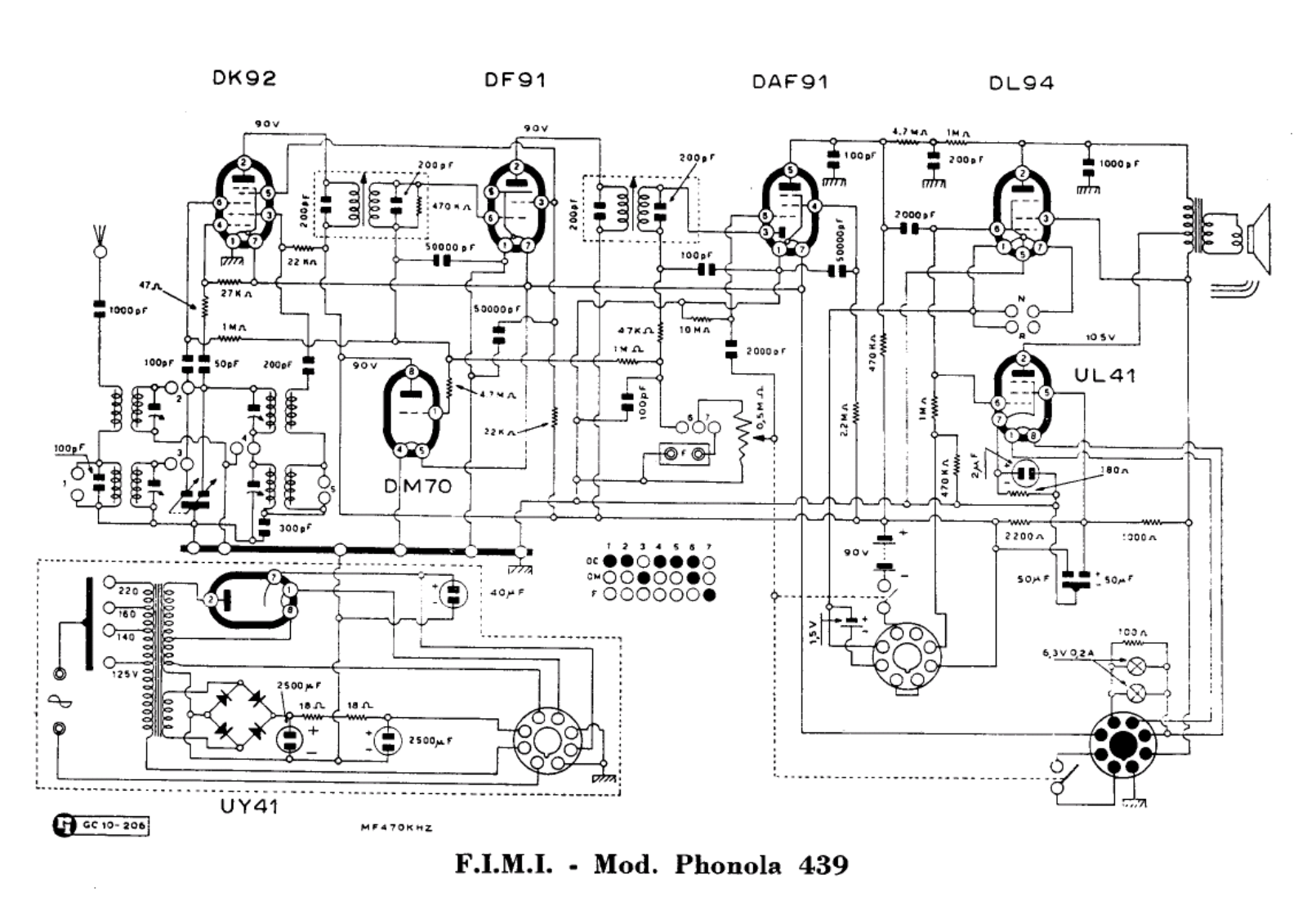 Phonola 439 schematic - ManualMachine.com