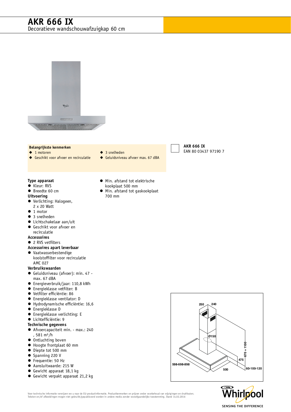 Whirlpool AKR 666 IX INSTRUCTION FOR USE