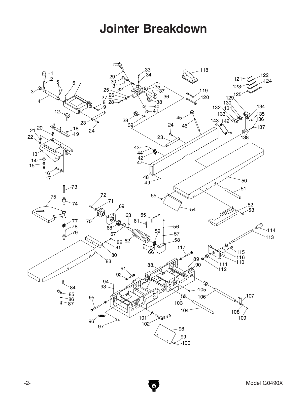 Grizzly G0490X User Manual