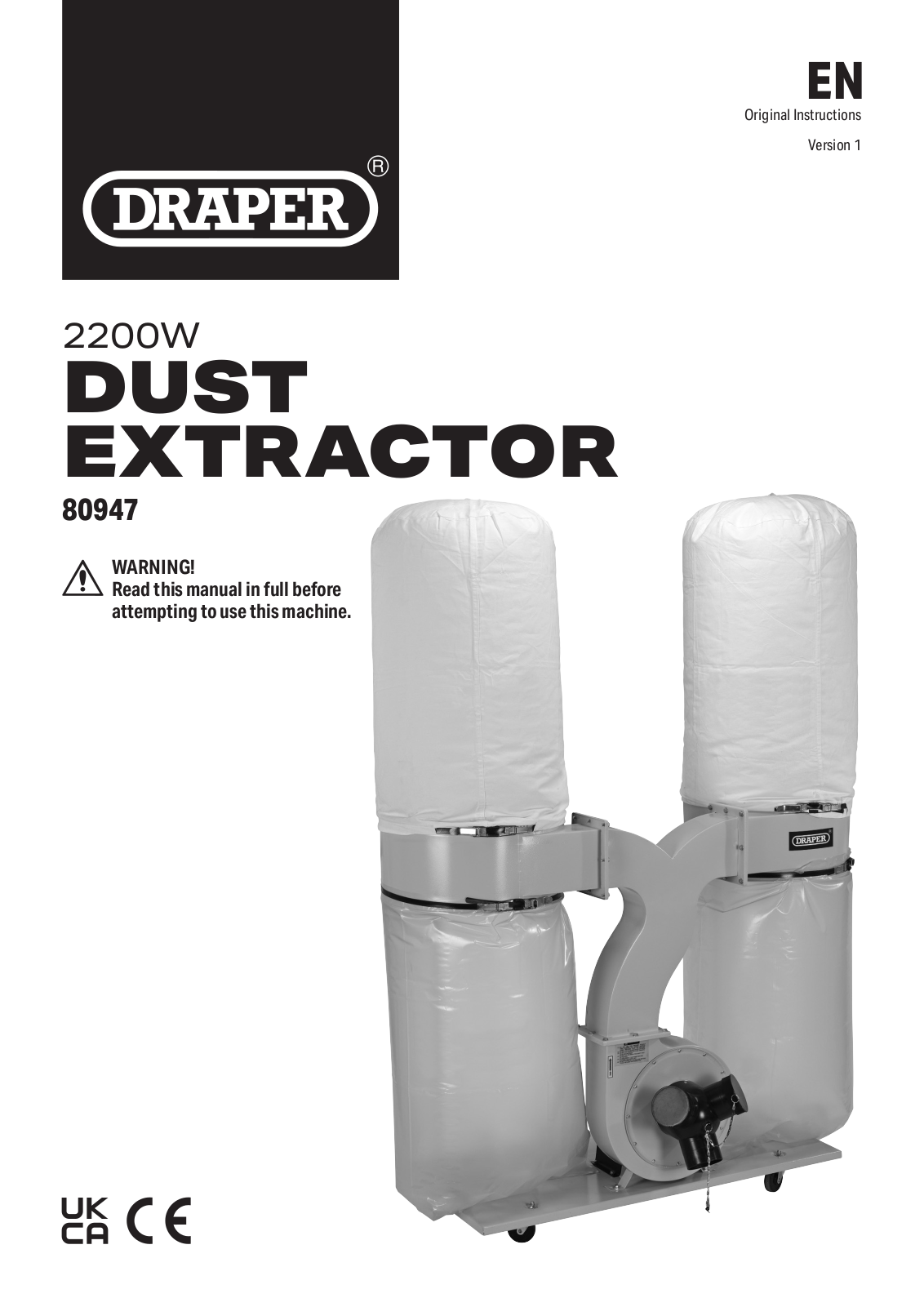 Draper Tools 80947 Instructions - ManualMachine.com
