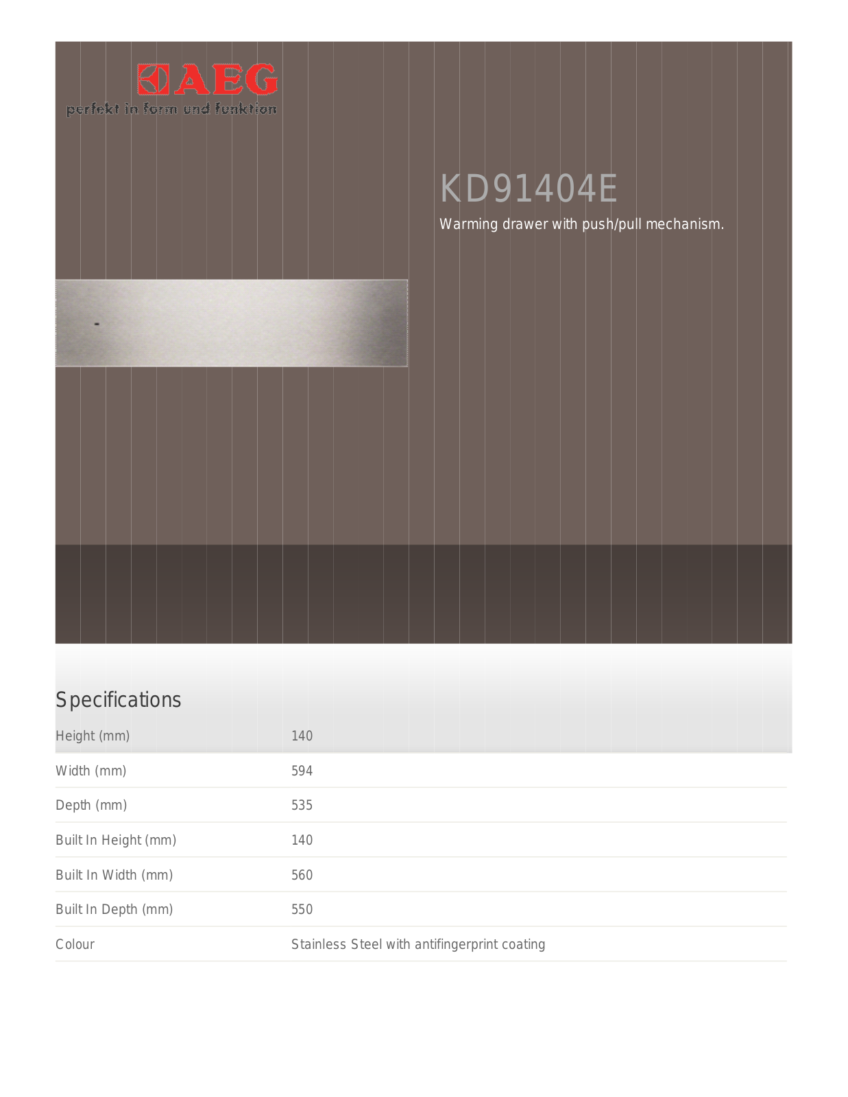 AEG KD92903E User Manual