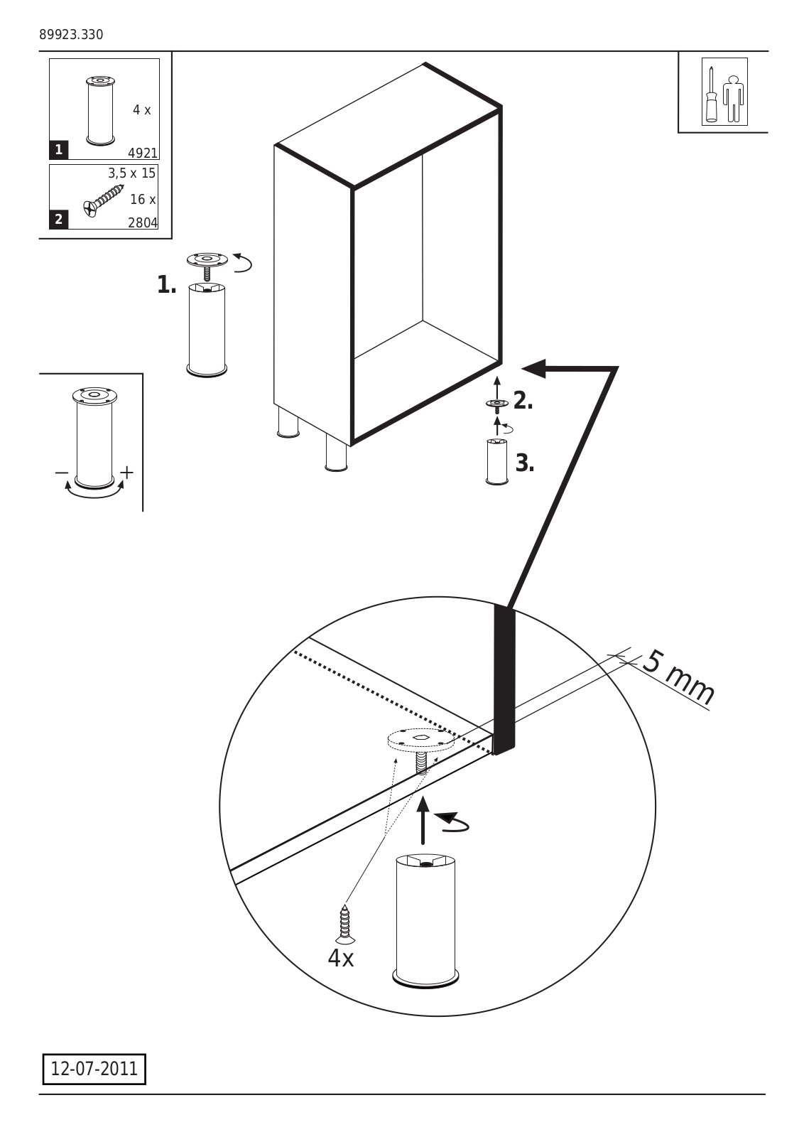 HELD MOBEL Round Assembly instructions