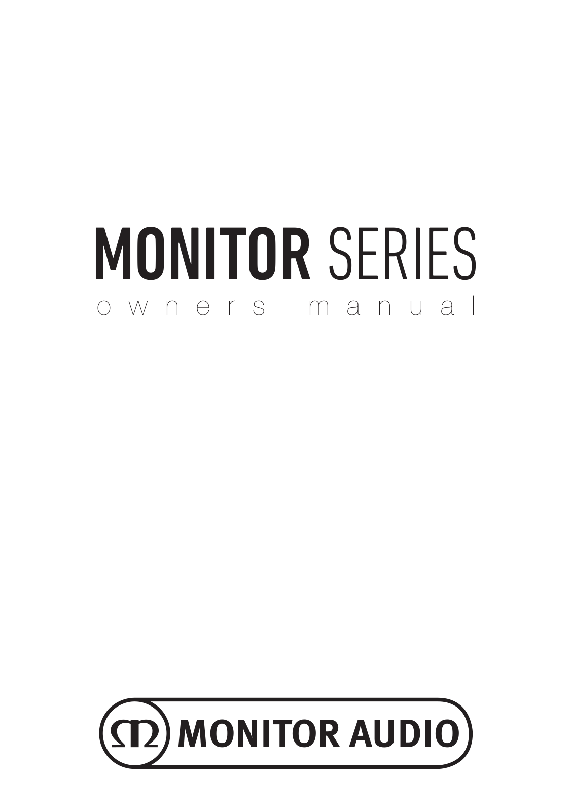 Monitor Audio MONITOR SERIES User Manual