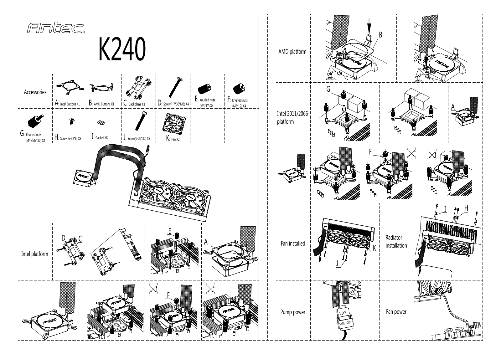 Antec H20 K Series K240 Service Manual