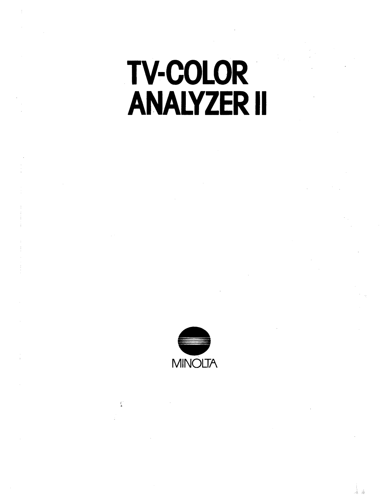 Konica TVCA-II User Manual