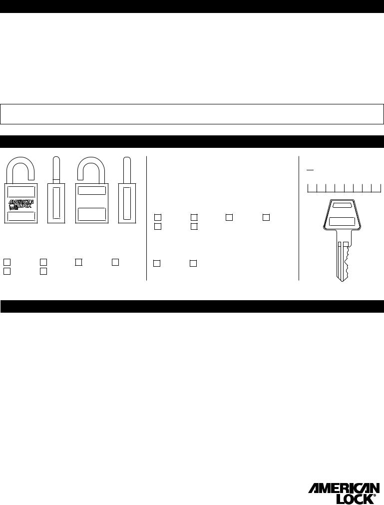 Master Lock S1100, A1100 User Manual