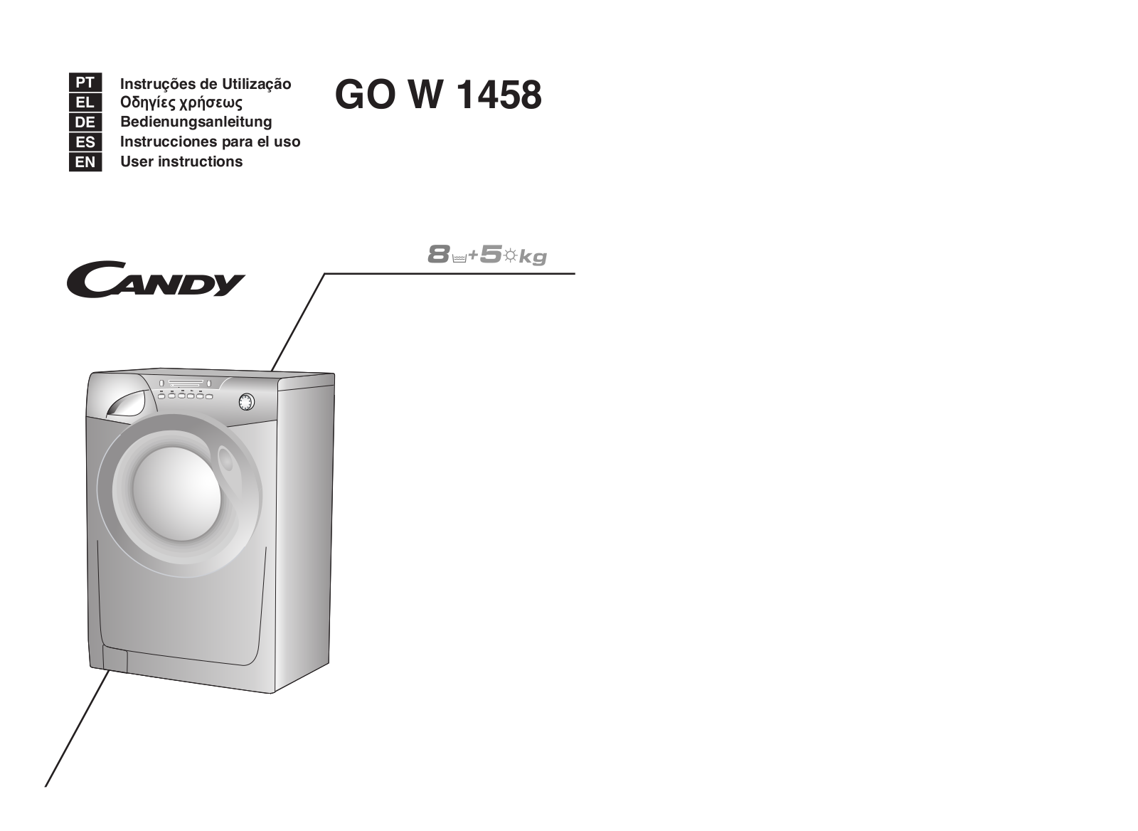 Candy GO W1458-37S User Manual