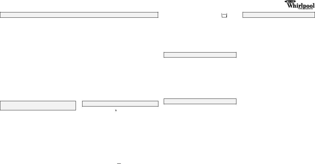 Whirlpool FL 6055 INSTRUCTION FOR USE