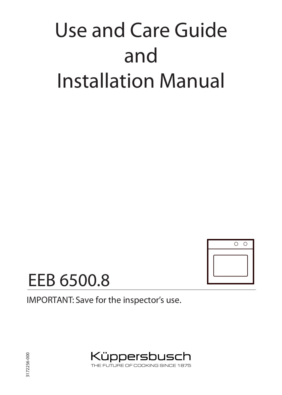 Kuppersbusch USA EEB 6500.8 User Manual