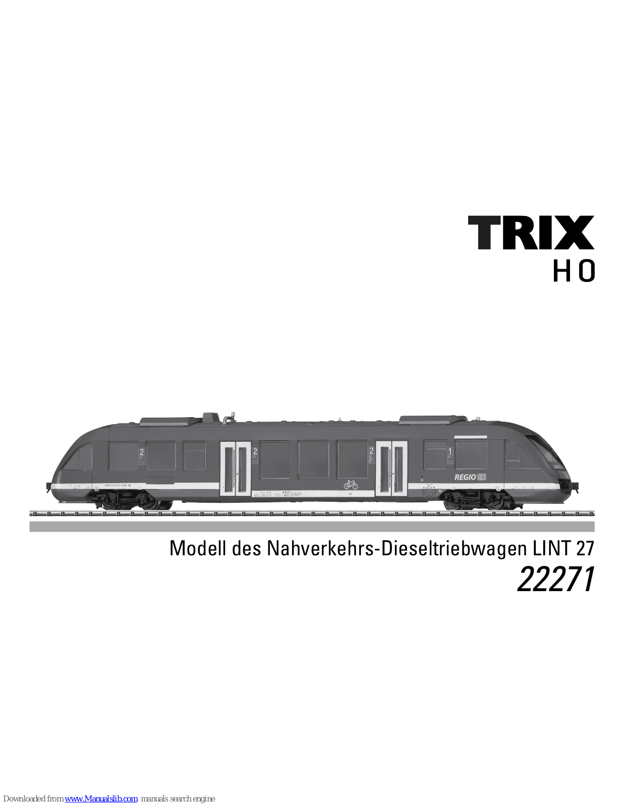 Trix 22271, LINT 27 User Manual