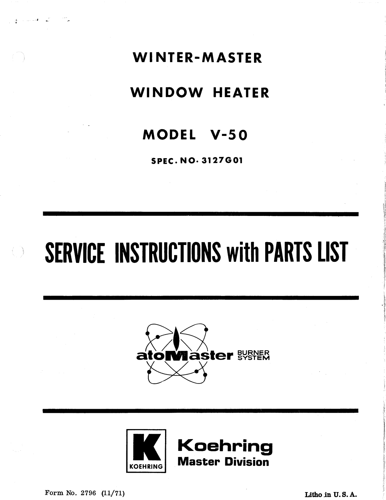 Desa Tech V50 Owner's Manual