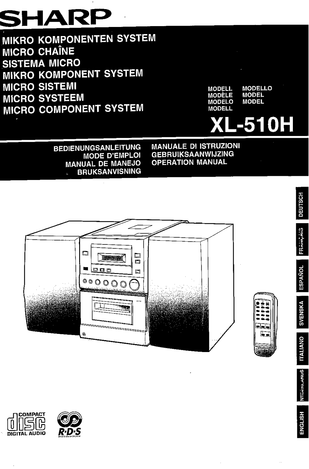 Sharp XL-510H User Manual