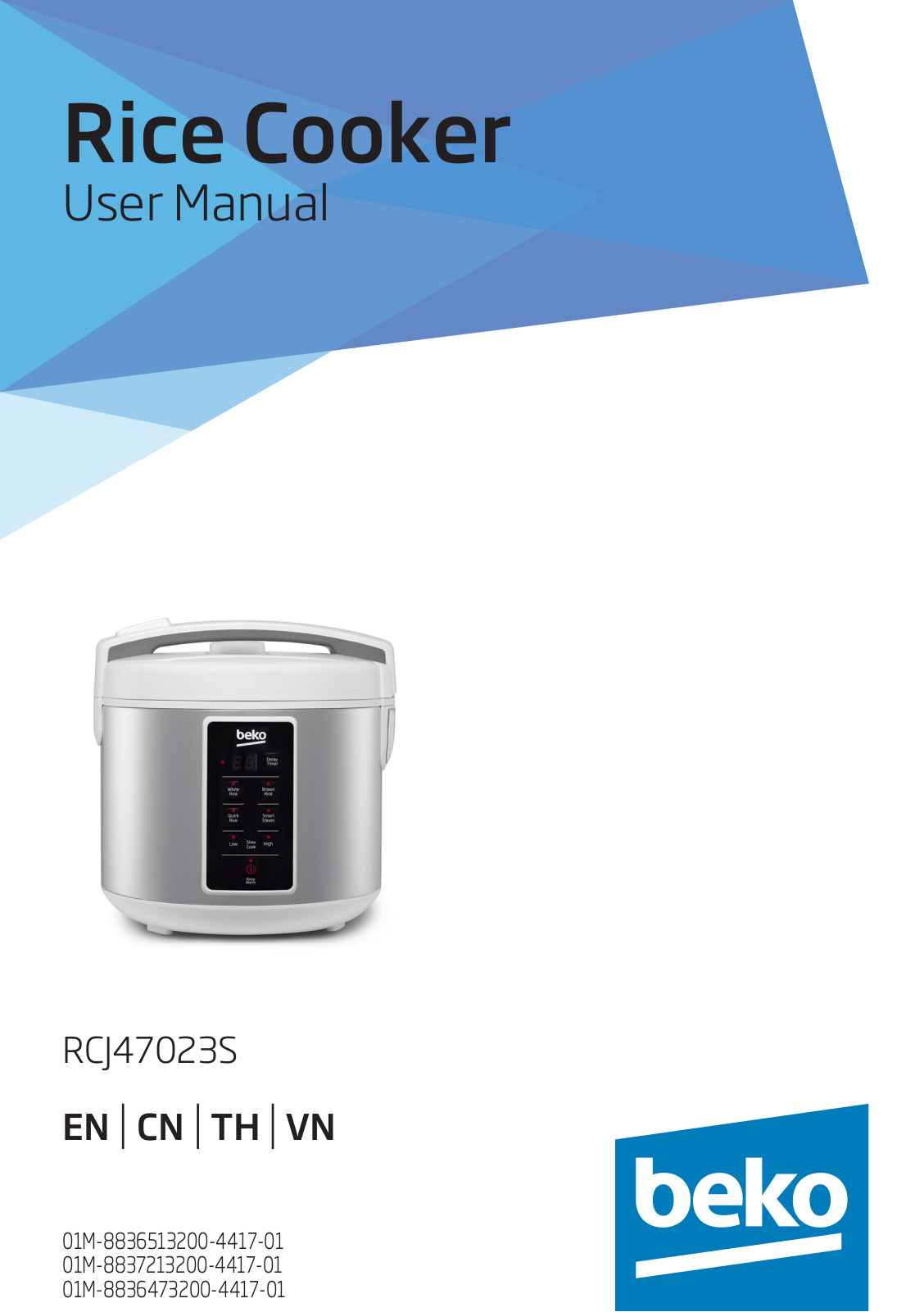 Beko RCJ47023S User manual