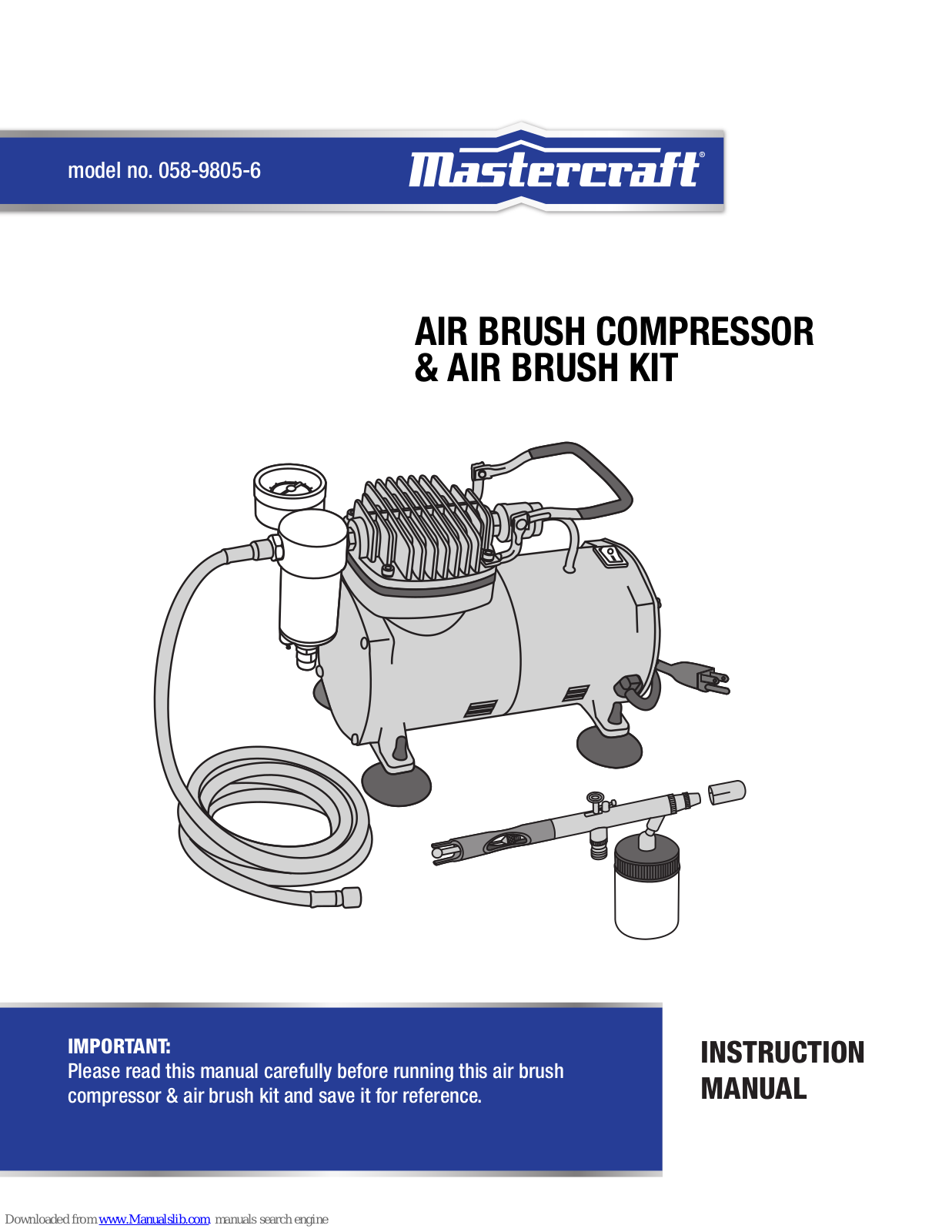 MasterCraft 058-9805-6 Instruction Manual