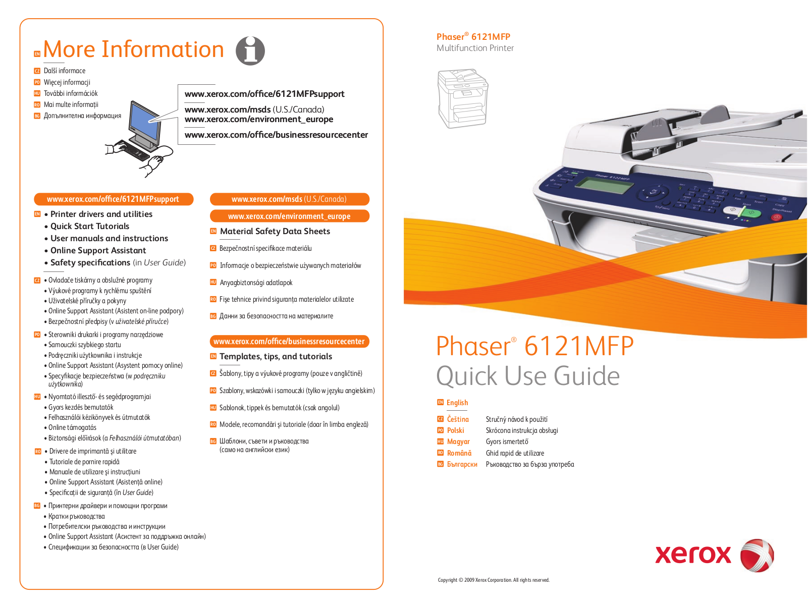 Xerox PHASER 6121MFP User Manual