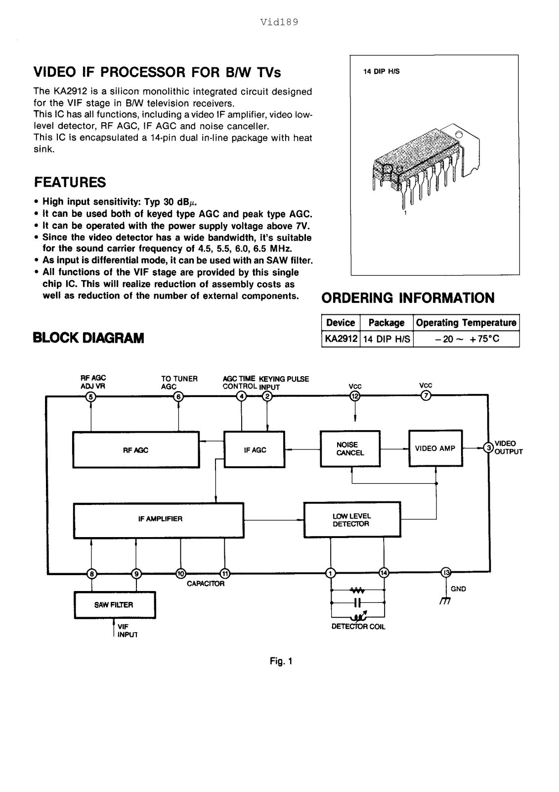 Samsung KA2912 Datasheet