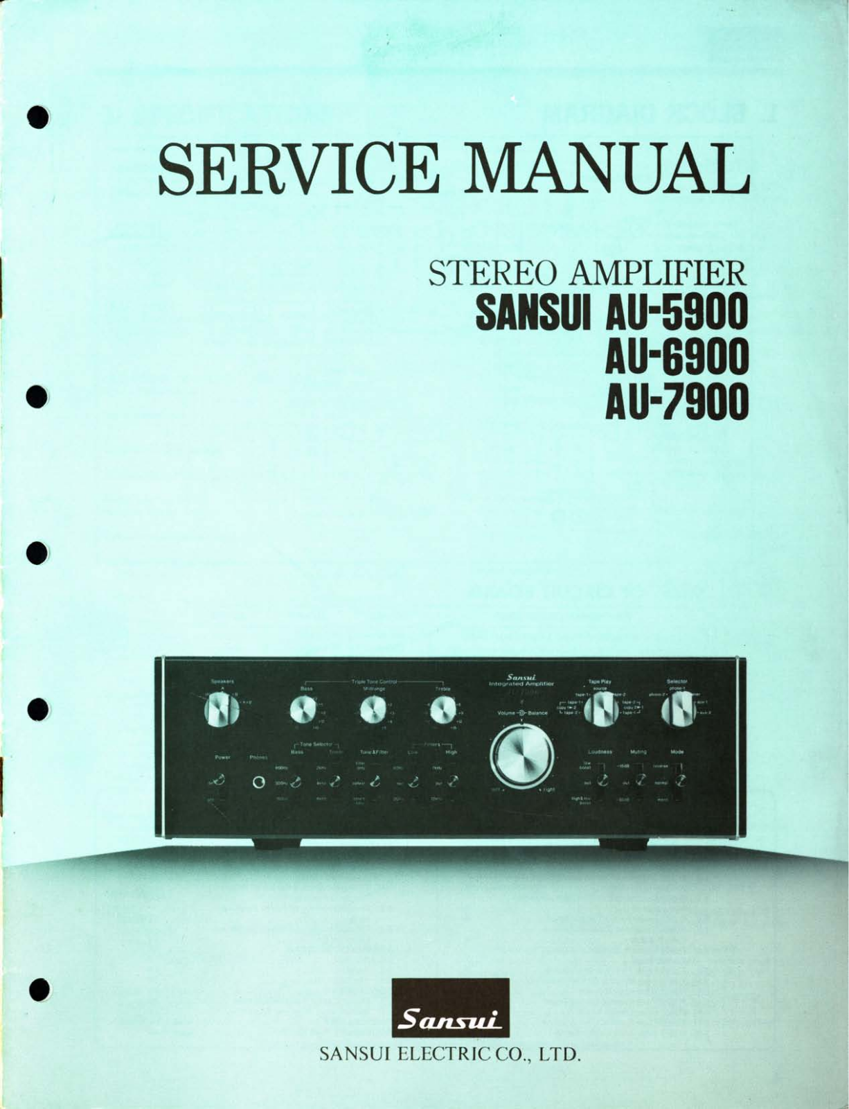 Sansui AU-6900 Service manual