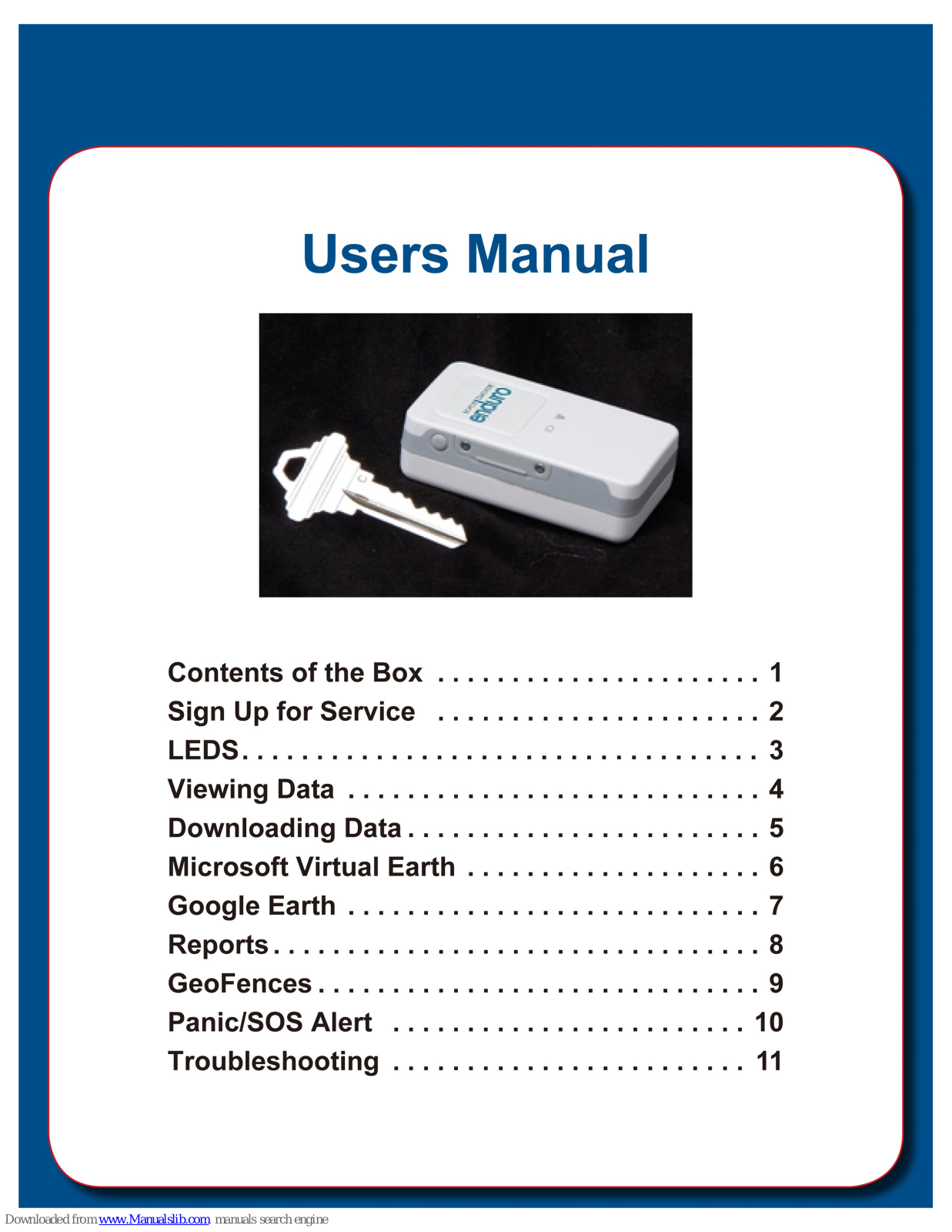 WorldTracker Enduro User Manual