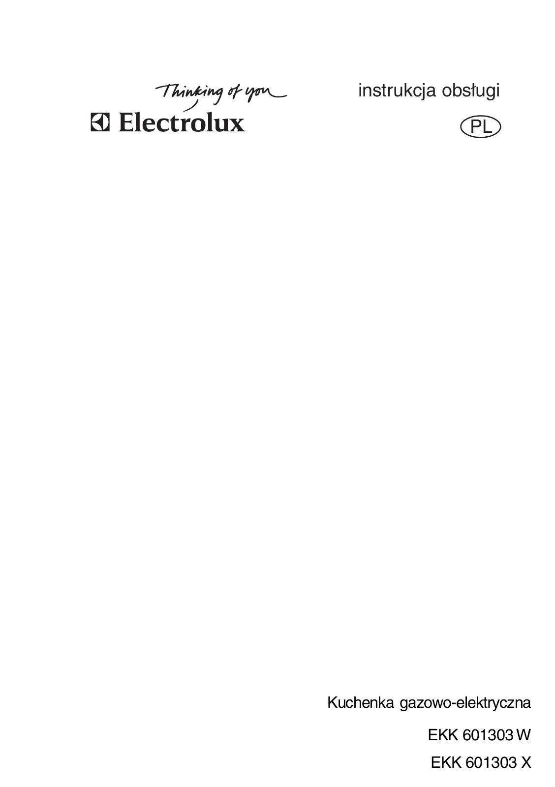 Electrolux EKK 601303 W, EKK 601303 X User Manual