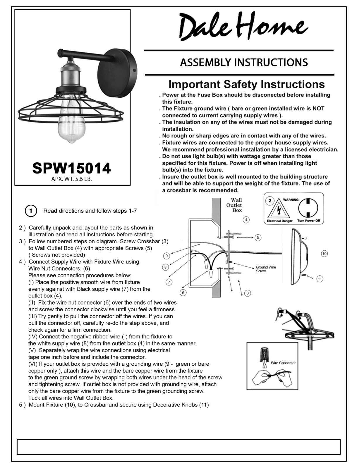 Springdale Lighting DT4543 Installation & Assembly - ManualMachine.com