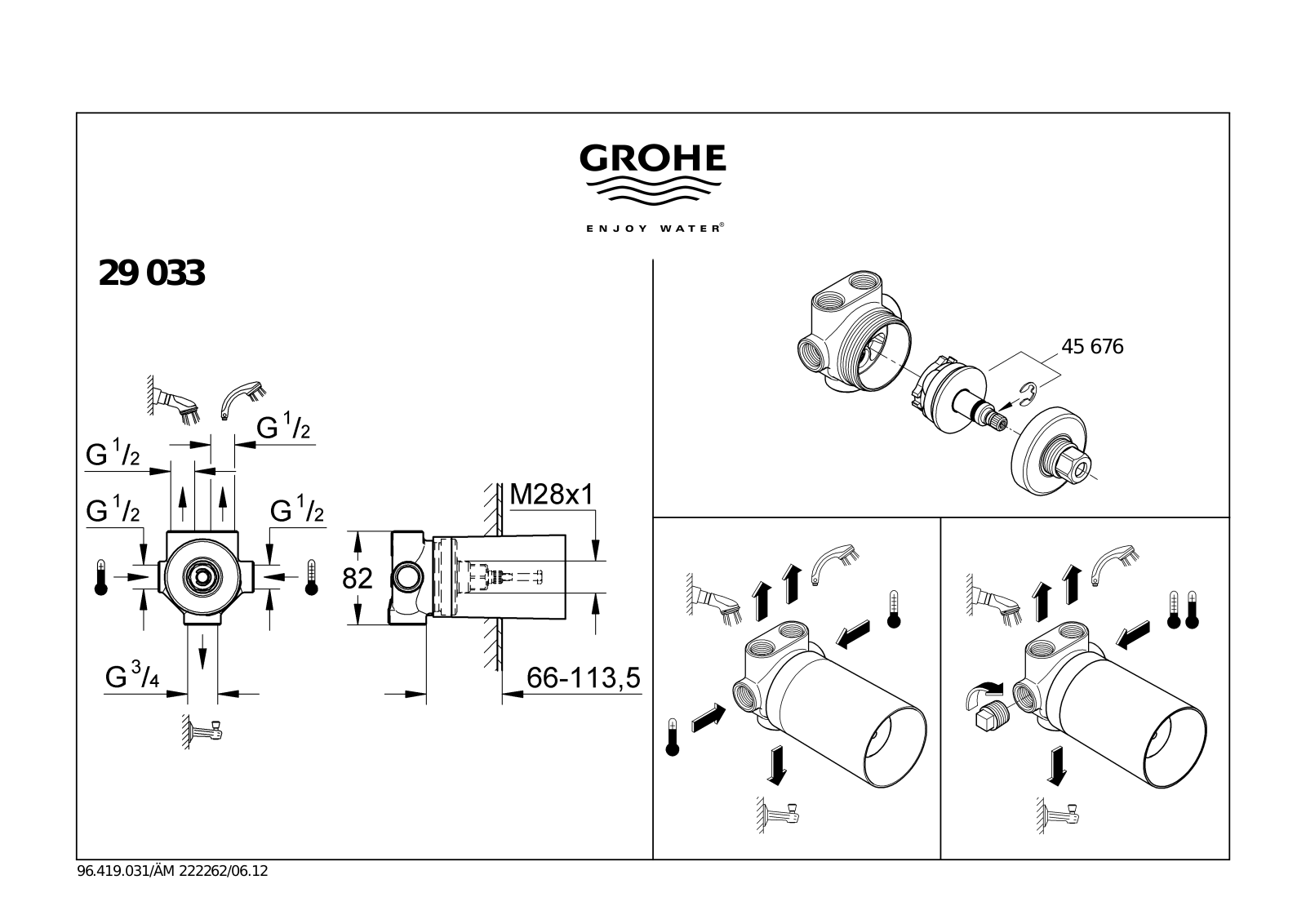 GROHE GRH3980 Installation & Assembly - ManualMachine.com