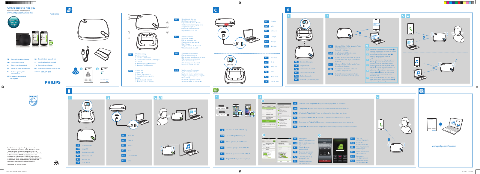 Philips AECS7000E Getting Started Guide