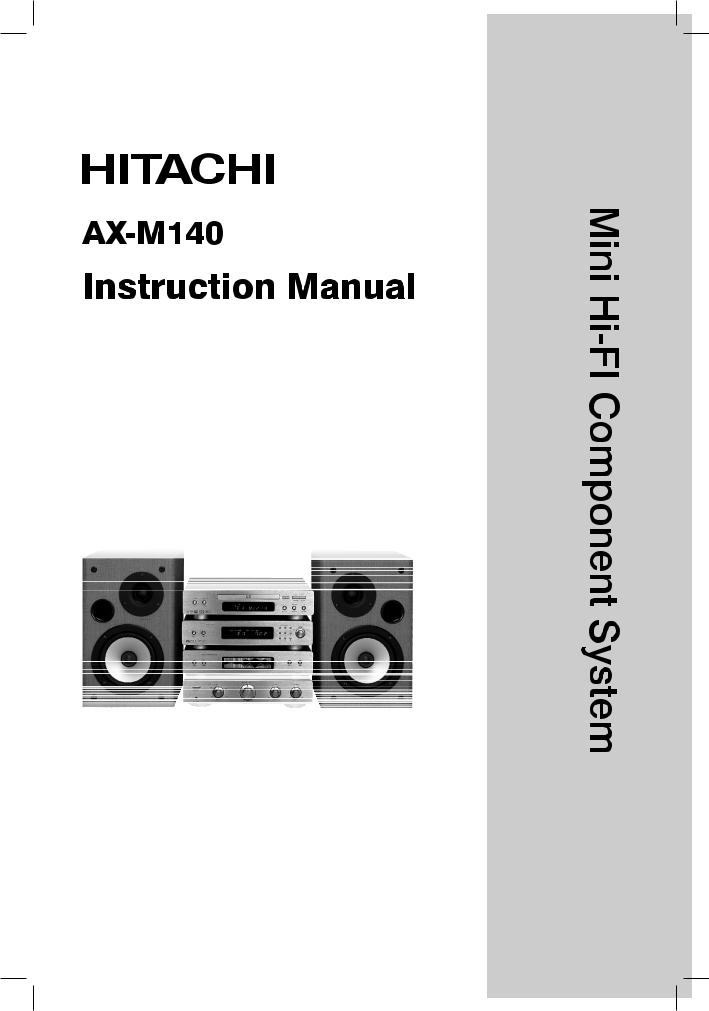 Hitachi AX-M140 User Manual