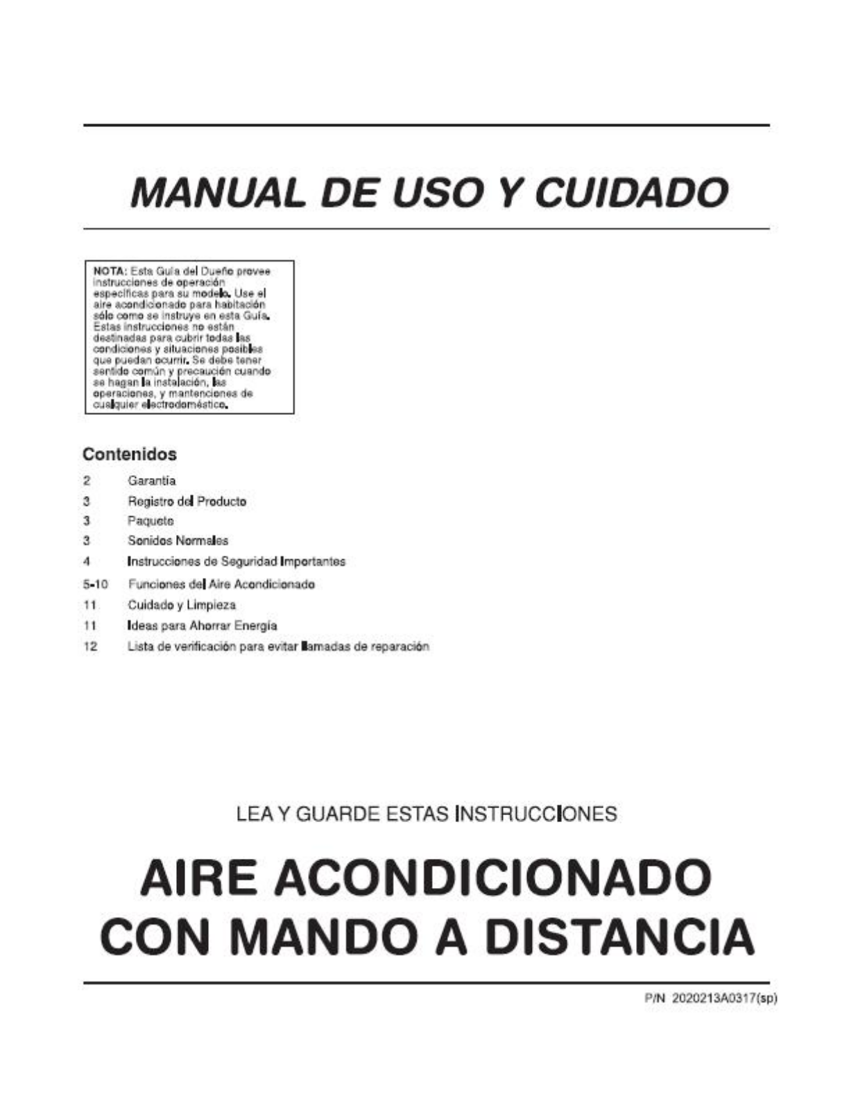 Frigidaire FAA055P7AB User Manual