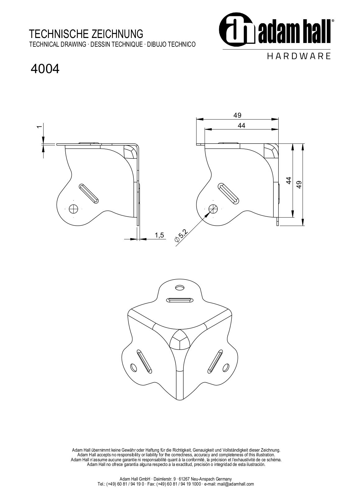 Adam Hall 4004 User guide - ManualMachine.com