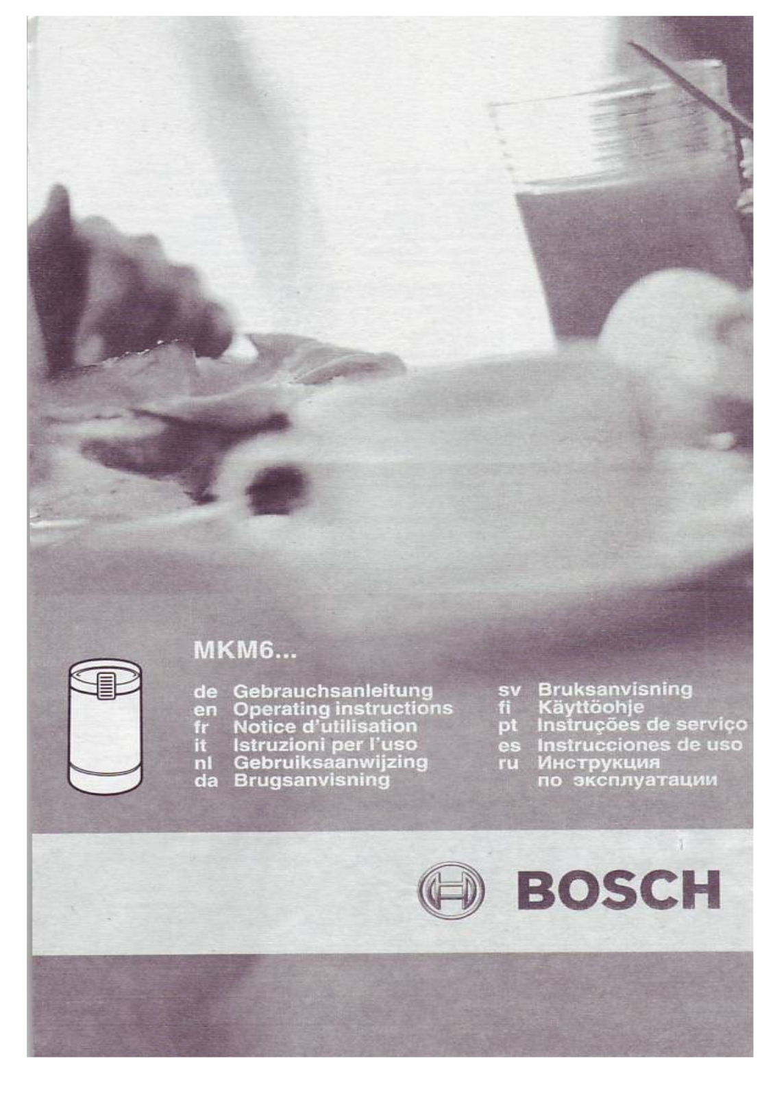 Bosch MKM6003 User Manual