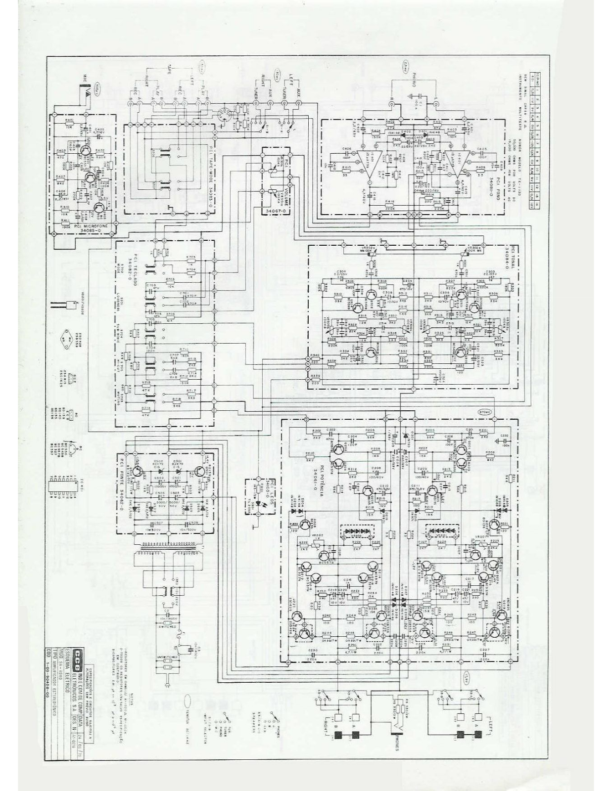 CCE SA-4040 Schematic