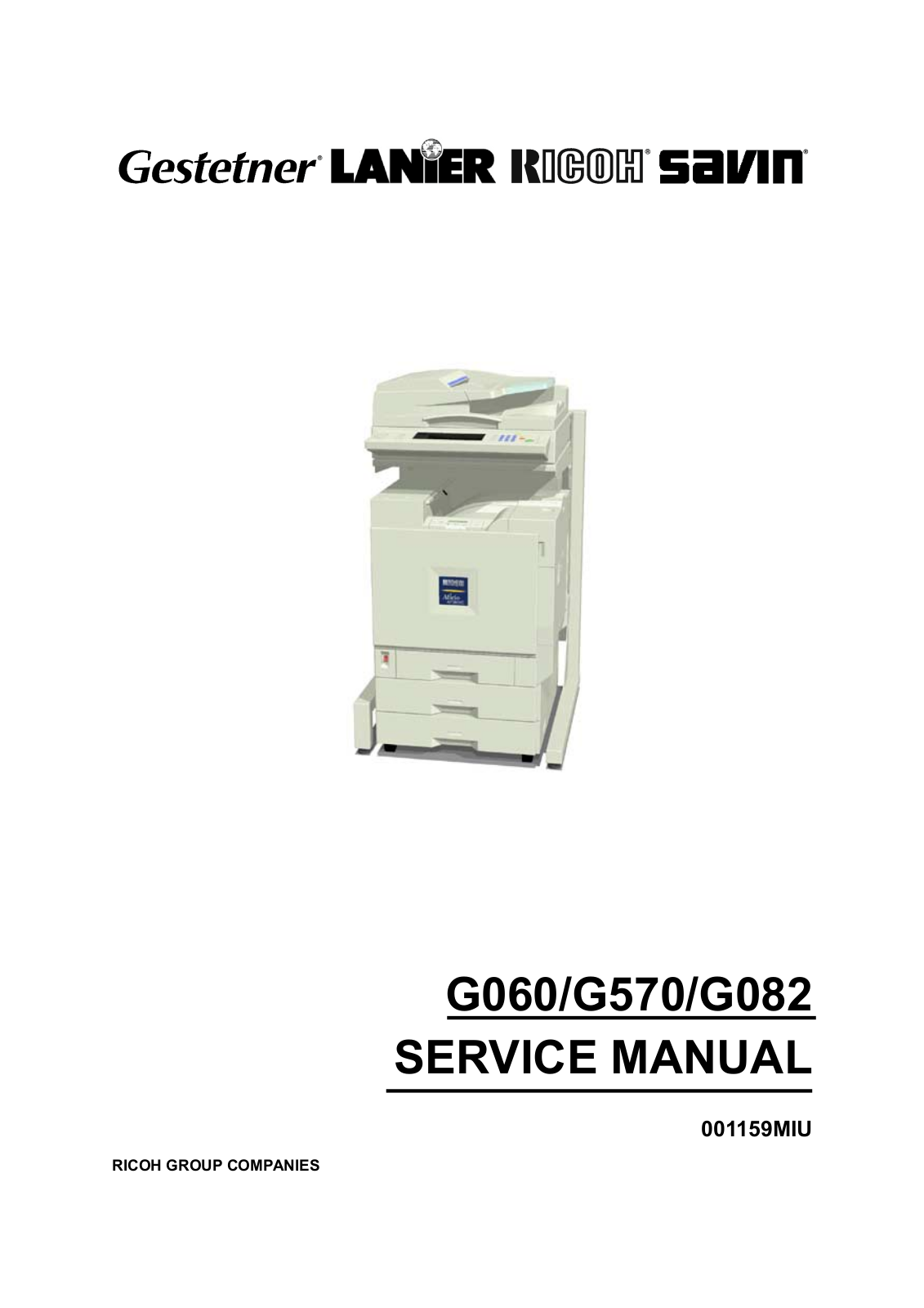 Ricoh AP3850C, AP3800CMF, AP3800C Service Manual