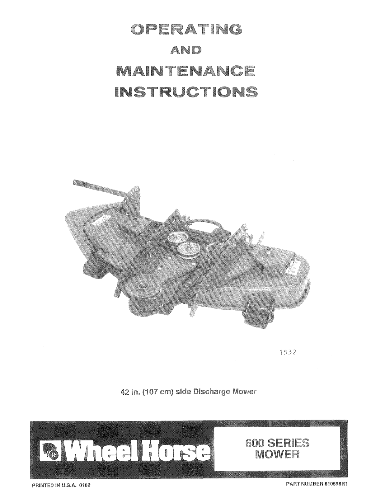 Toro 05-42SY01 Operator's Manual