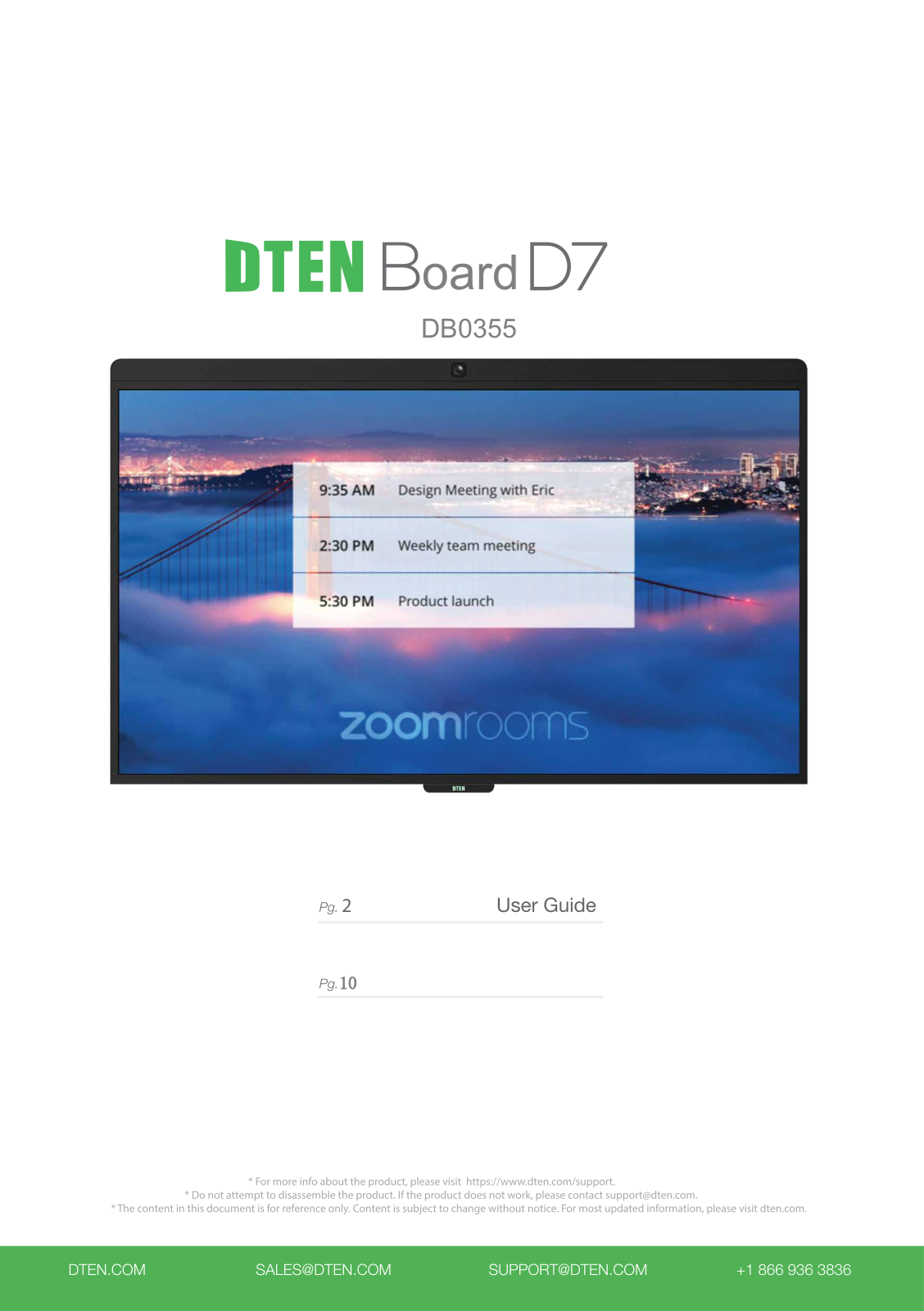 DTEN DB0355 User Manual - ManualMachine.com