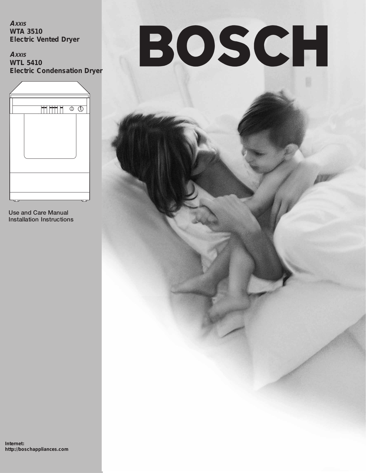 Bosch AXXIS WTL 5410, WTA 3510, WTL 5410 User Manual