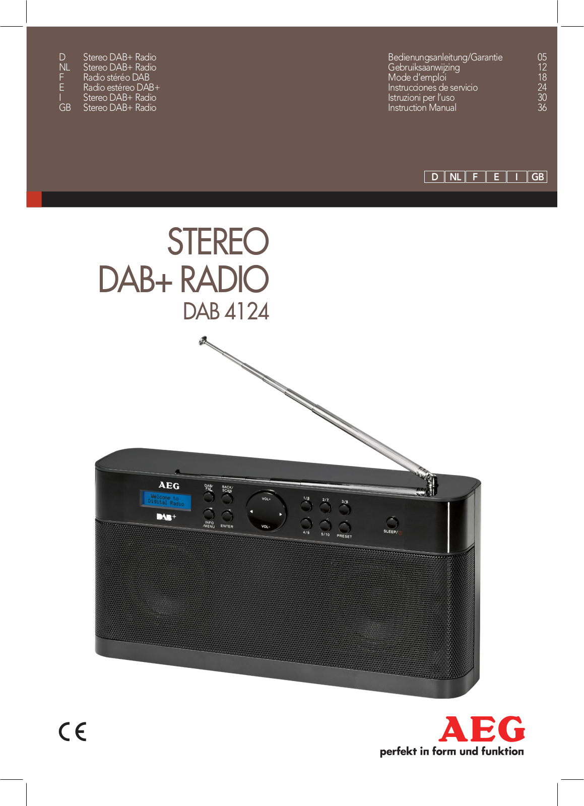 AEG DAB 4124 User Manual