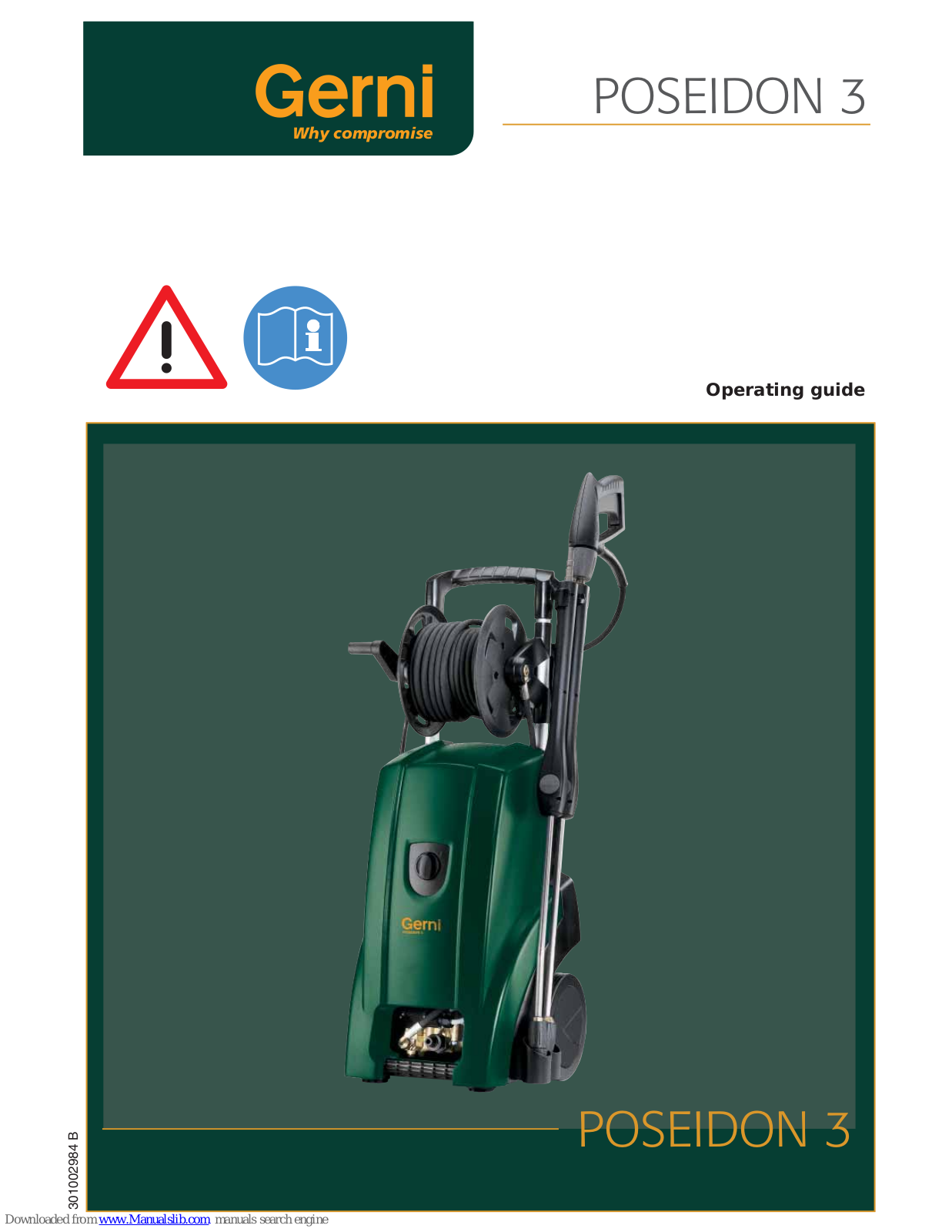 Gerni Poseidon 3 Operating Manual - ManualMachine.com