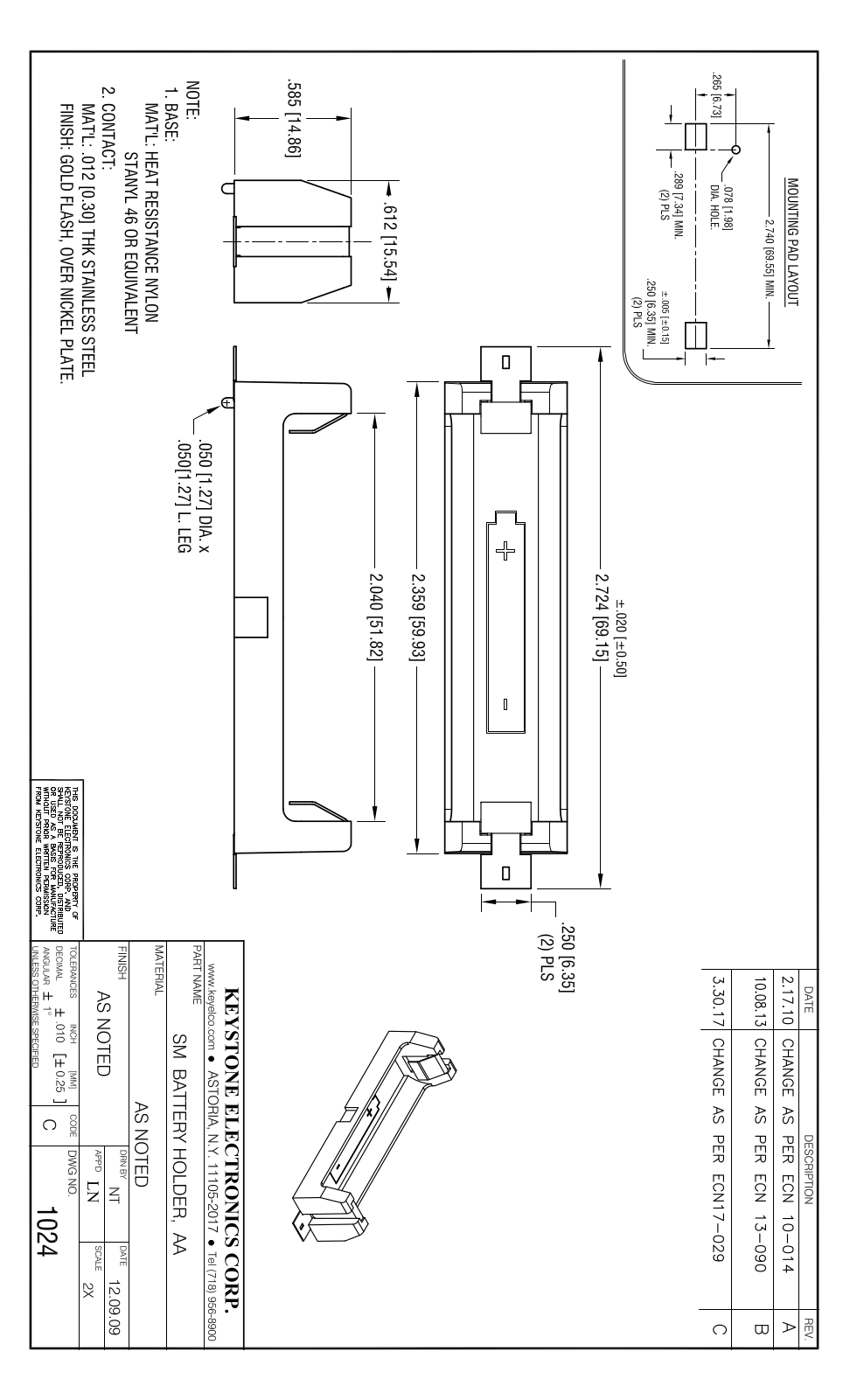 KEYSTONE KEYSTONE 1024 Datasheet - ManualMachine.com