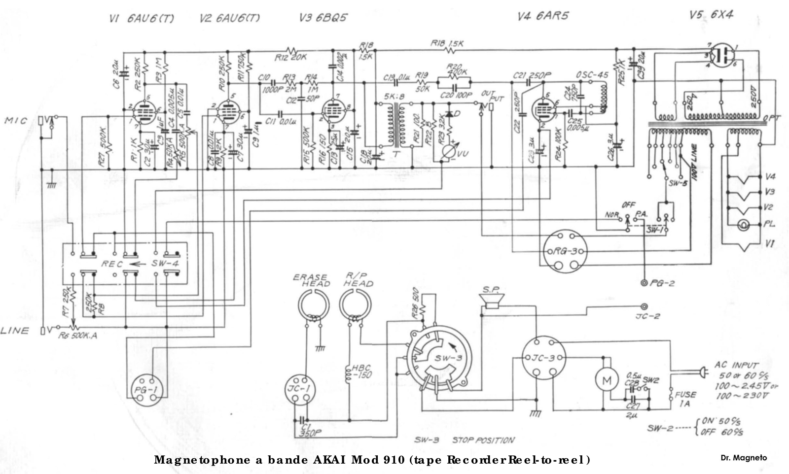 Akai 910 Schematic