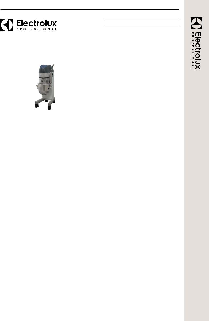 Electrolux XBM20B, XBM204B Datasheet