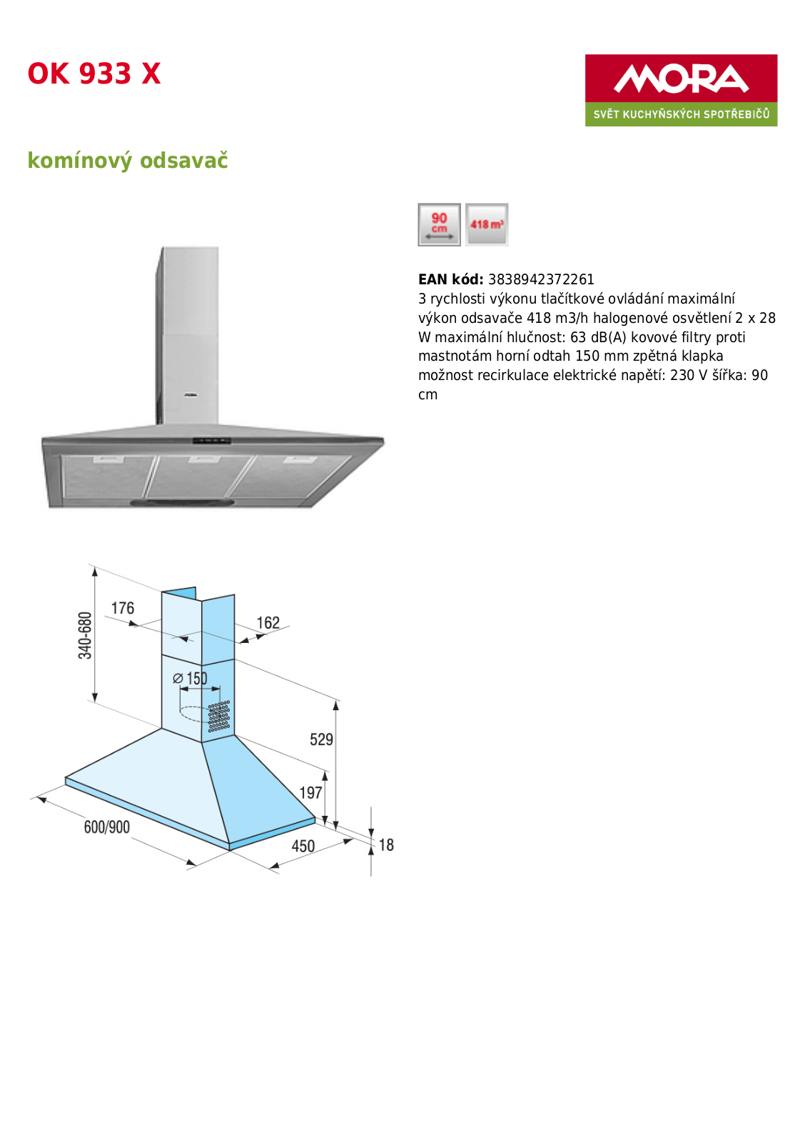 Mora OK 933 X User Manual