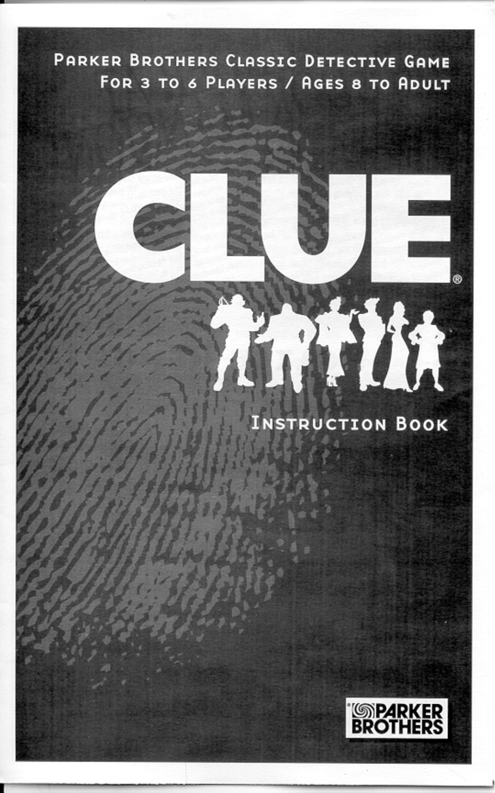 HASBRO CLUE Game User Manual