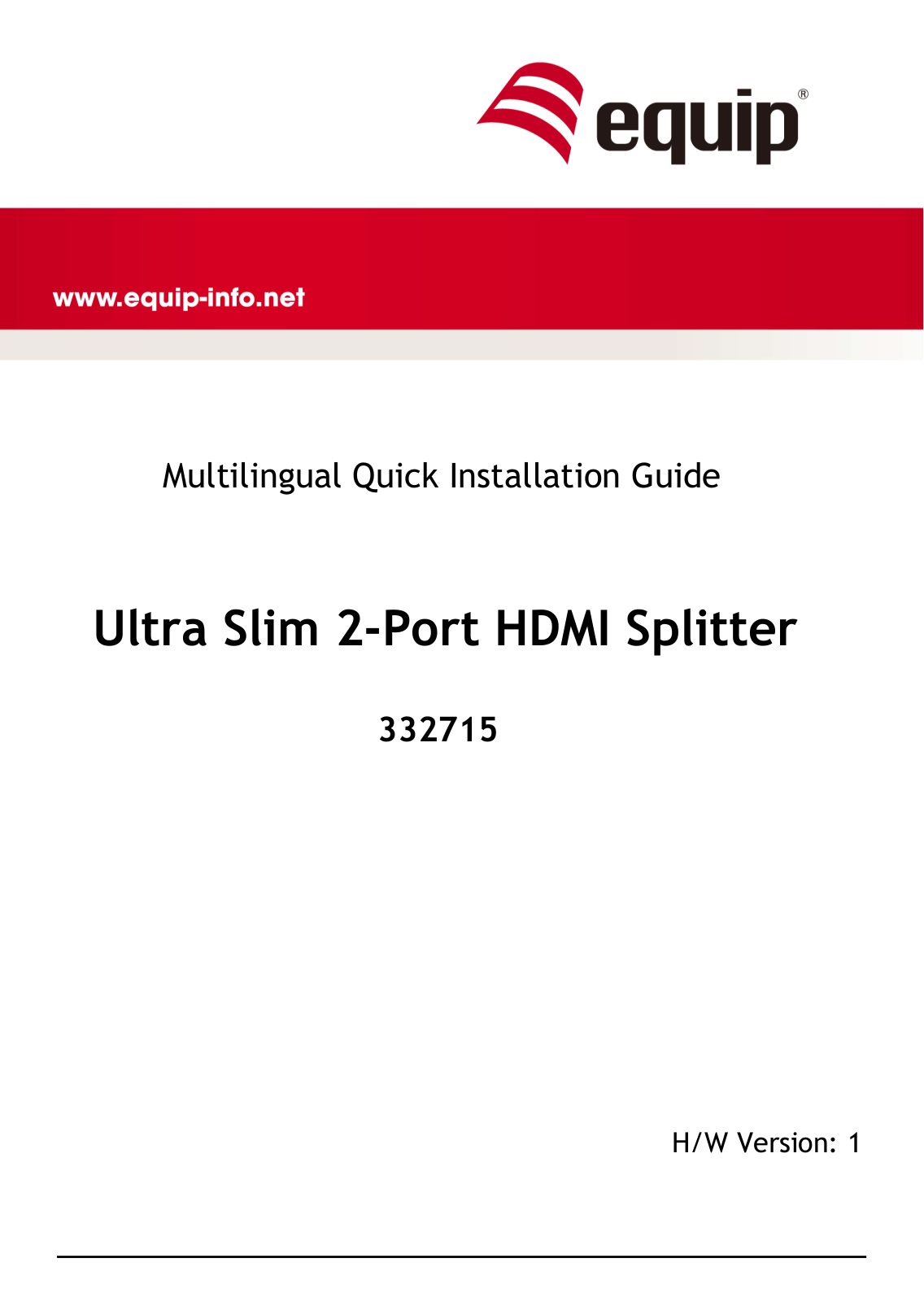 equip 332715 Quick Installation Guide - ManualMachine.com