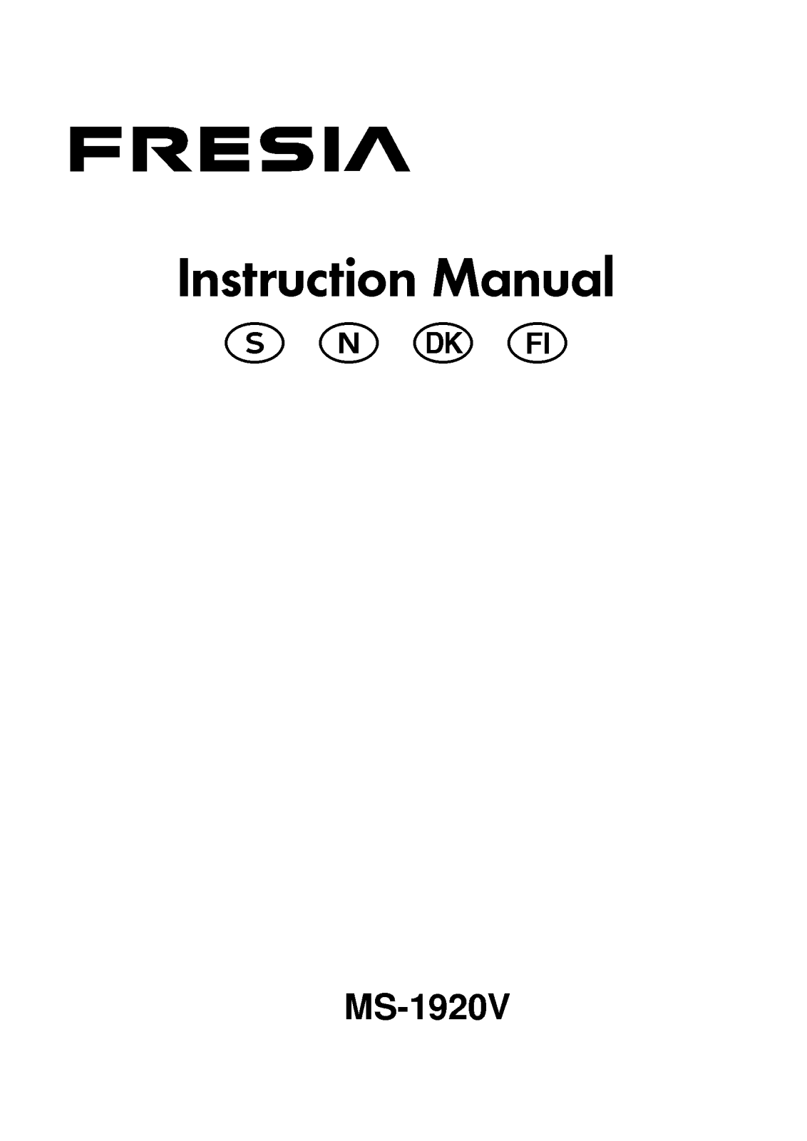 Lg MS-1920V Instructions Manual