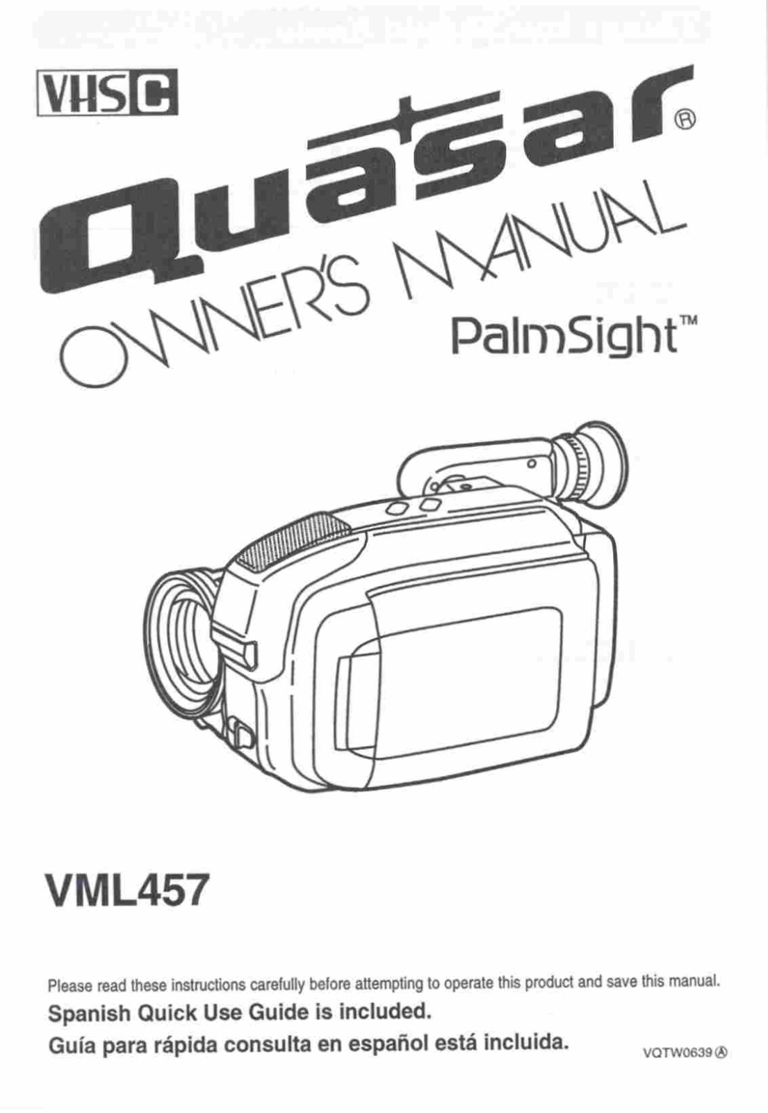 Panasonic vm-l457 Operation Manual